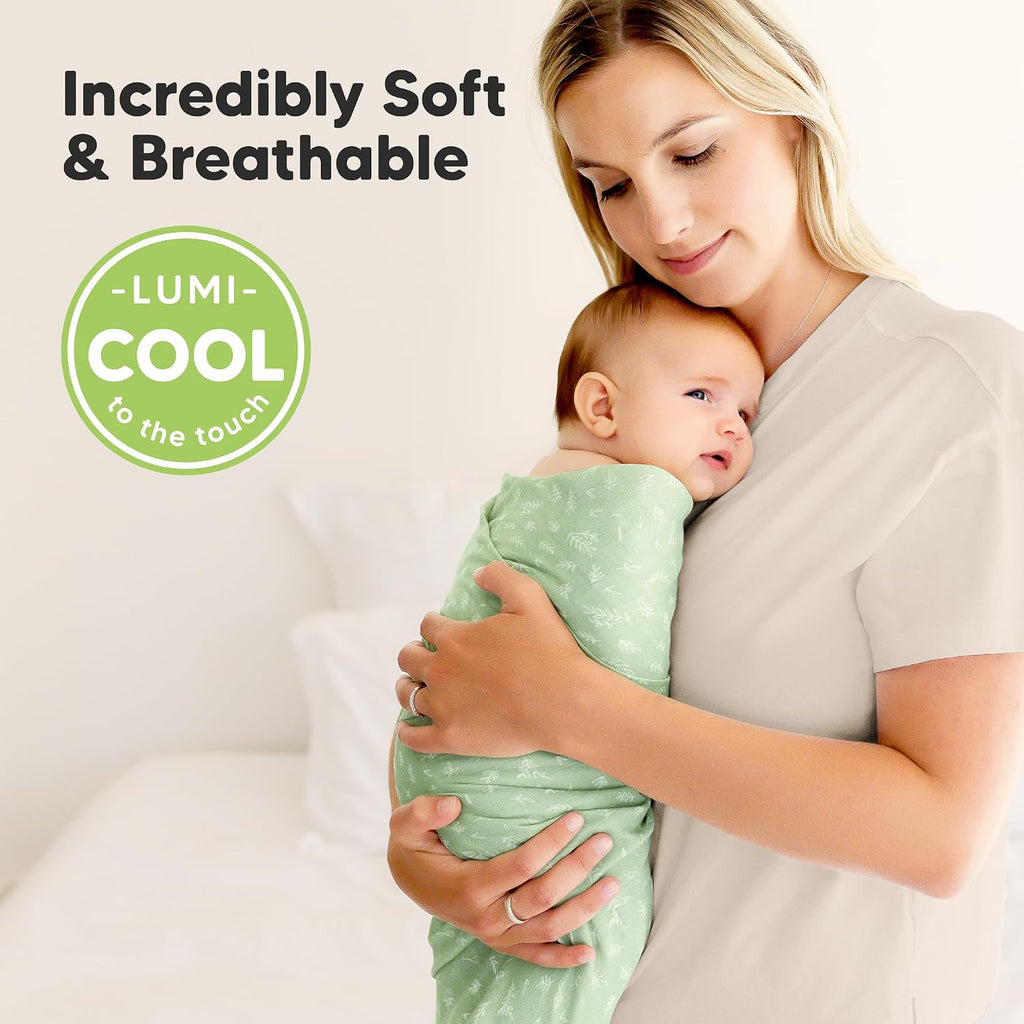 4-Pack Muslin Swaddle Blankets for Boys, Girls, Newborn Swaddles (Bloom) | Baby Swaddles for Newborns, Soft Breathable Baby Blankets for Girl, Boy, Neutral, Receiving Blankets, Baby Shower Gifts