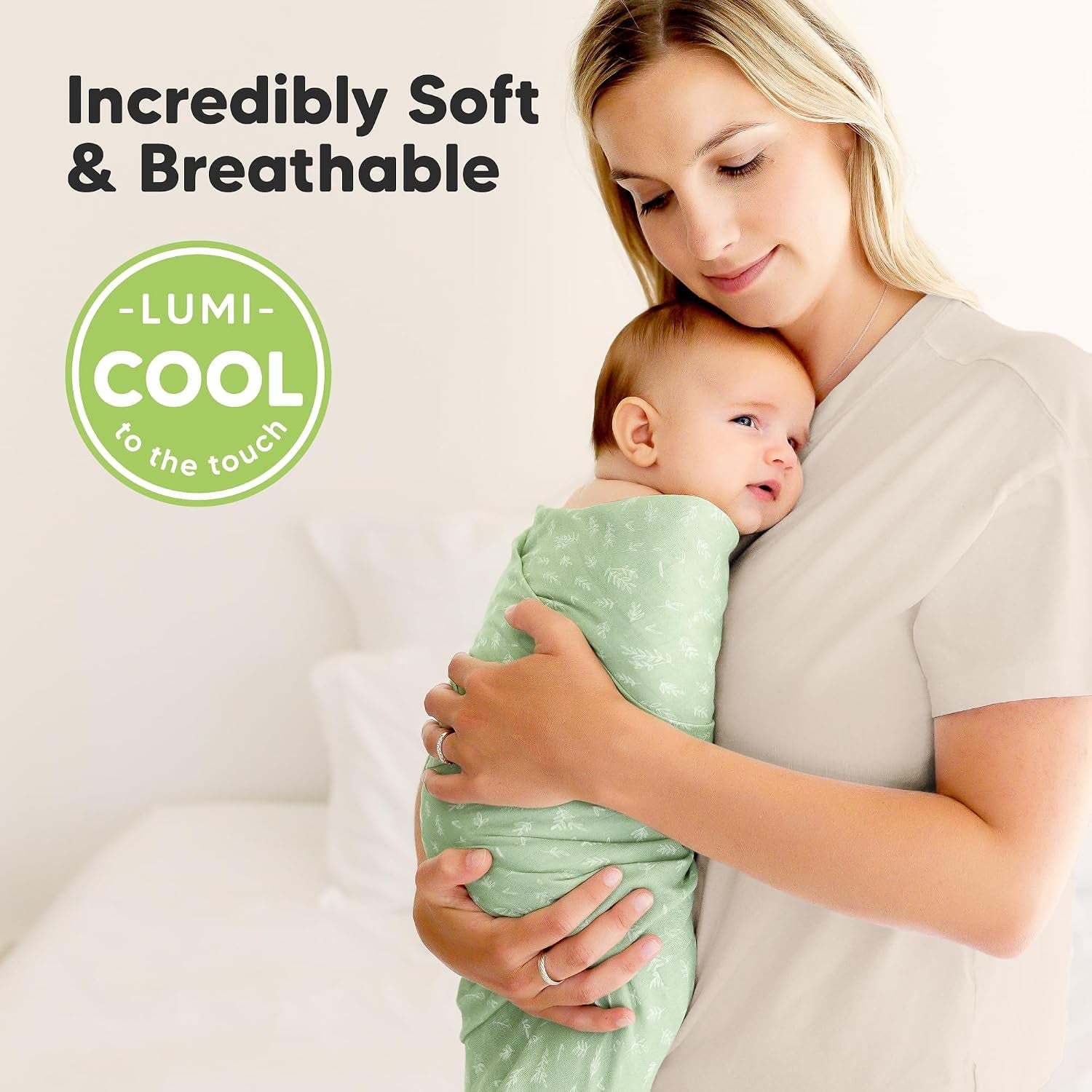 4-Pack Muslin Swaddle Blankets for Boys, Girls, Newborn Swaddles (Bloom) | Baby Swaddles for Newborns, Soft Breathable Baby Blankets for Girl, Boy, Neutral, Receiving Blankets, Baby Shower Gifts