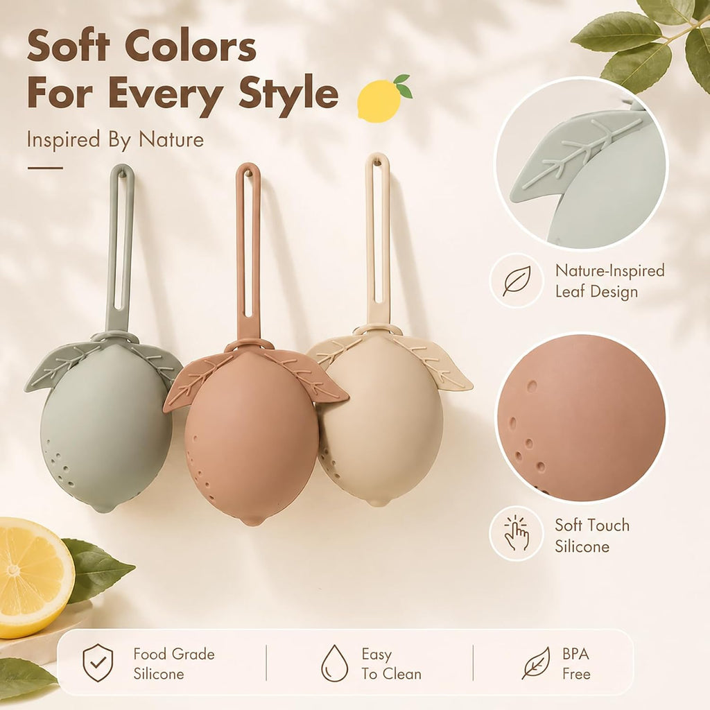 Silicone Pacifier Holder Case Binky Holder Silicone Pacifier Case for Boys Girls Portable Paci Pouch for Newborns 3 Pack-Ivory+Sage+Blush