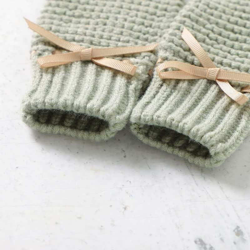 Baby Booties Knit Newborn Shoes Cozy First Walkers Infant Toddler Boots for Boy Girls 0-3 Months