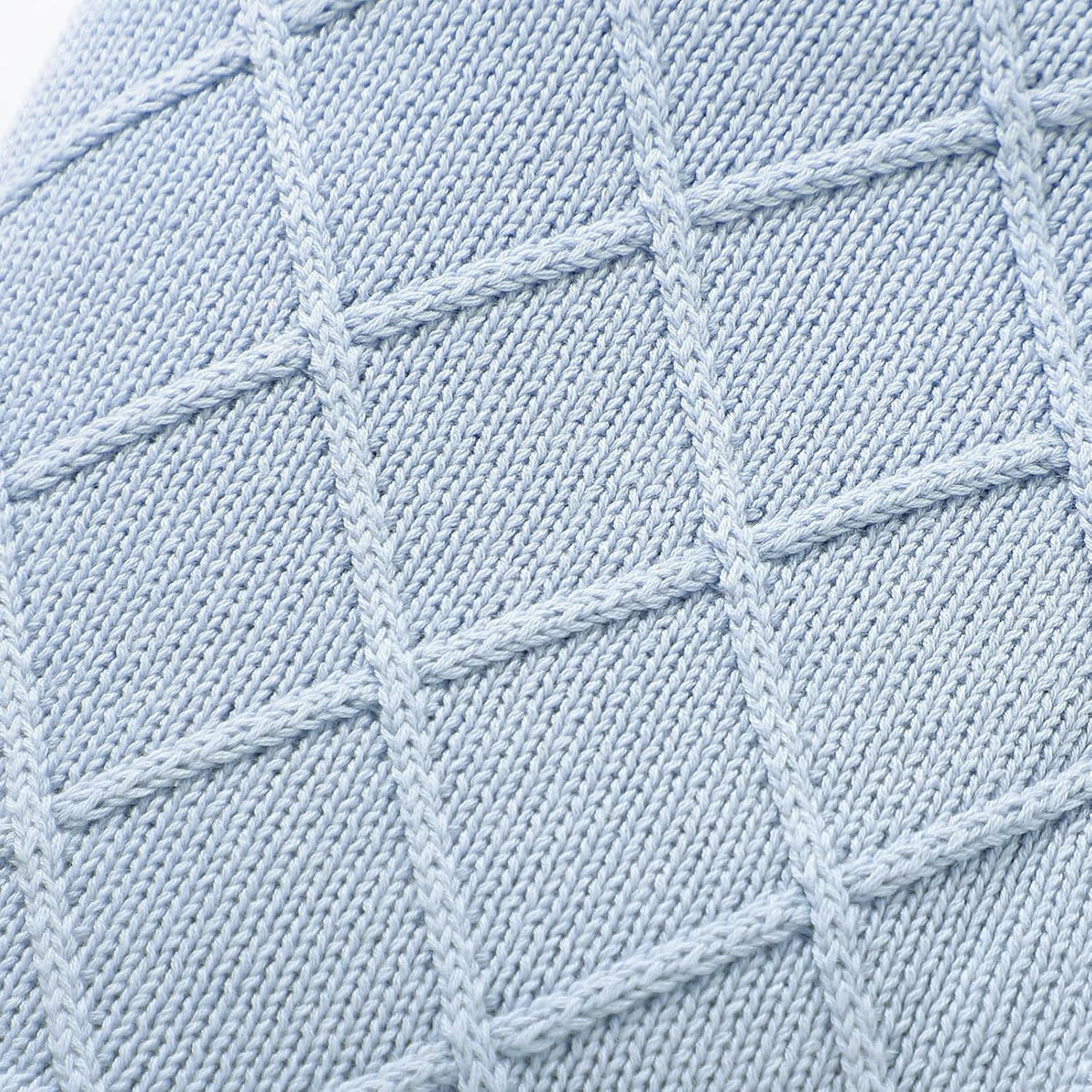 100% Organic Cotton Baby Blanket for Boys Girls, 31.5X40 Inches