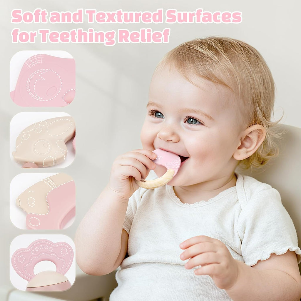 Baby Toys 0-6 Months, Baby Rattles, Teething Toys 3-6 Months, Girl Gift Set