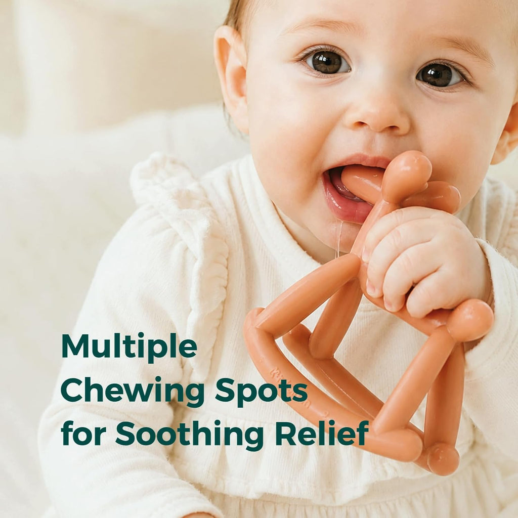 Baby Teether Toy, Food Grade Silicone Teething Toy for Babies 0-12 | Easy Grip, Multiple Biting Points, Soothes Teething Discomfort, Bpa-Free, Prevents Choking, Easy to Clean