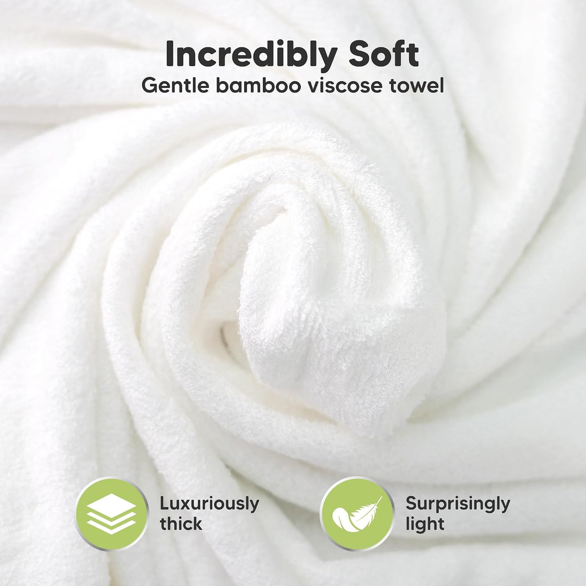 Hooded Baby Towel for Newborn, Baby Bath Towels (Monkey, 35X35) | Viscose Derived from Bamboo, Large Baby Towels with Hood, Boys, Girls, Toddler, Soft Absorbent Baby Bath Essentials