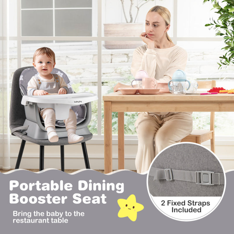 16-In-1 Baby High Chair with Activity Center and Booster Seat for Babies and Toddlers