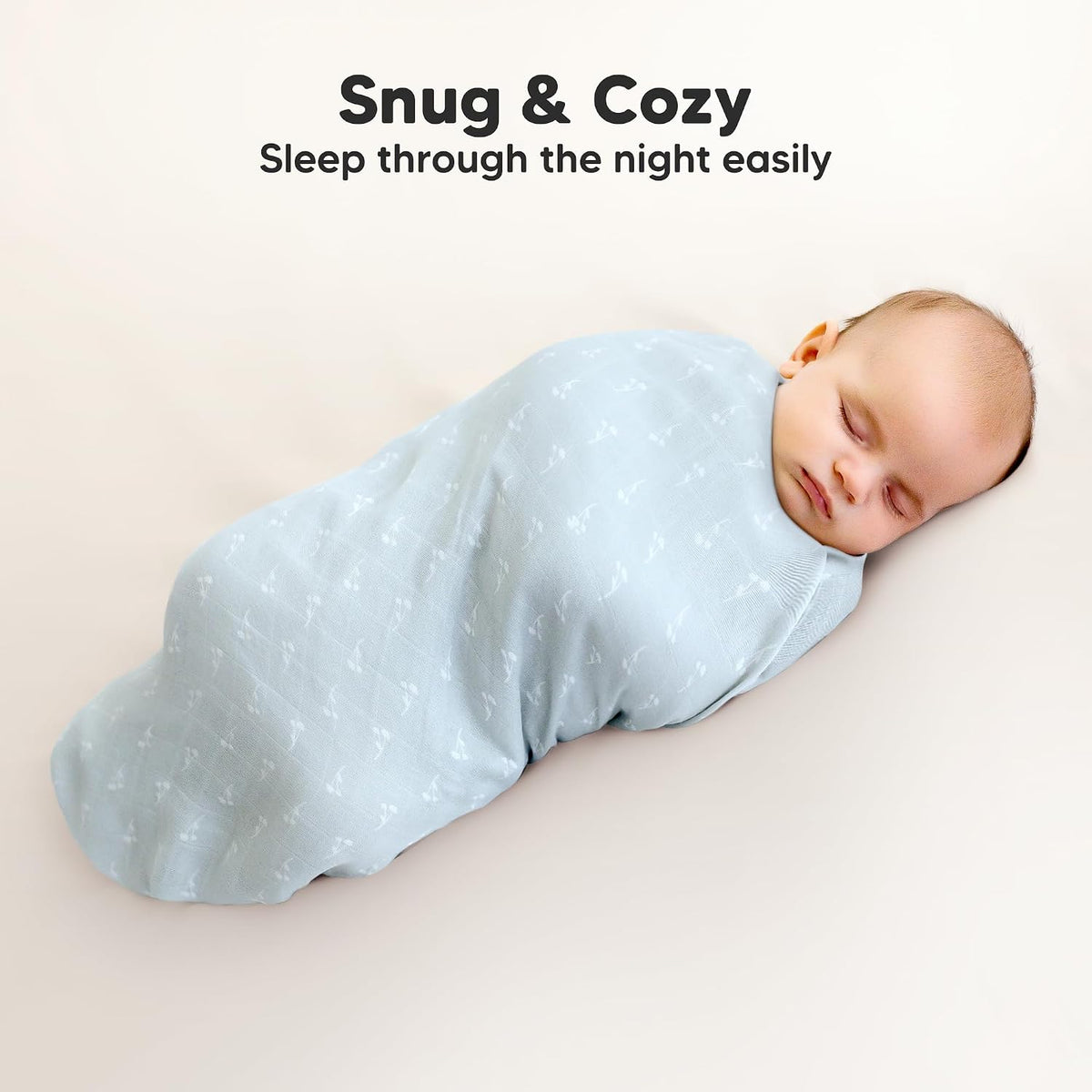 4-Pack Muslin Swaddle Blankets for Boys, Girls, Newborn Swaddles (Bloom) | Baby Swaddles for Newborns, Soft Breathable Baby Blankets for Girl, Boy, Neutral, Receiving Blankets, Baby Shower Gifts